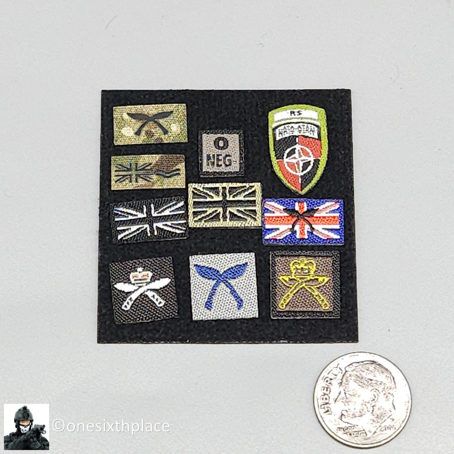 1:6 scale Easy & Simple British Army Brigade of Gurkhas Patches Set 12" Figures