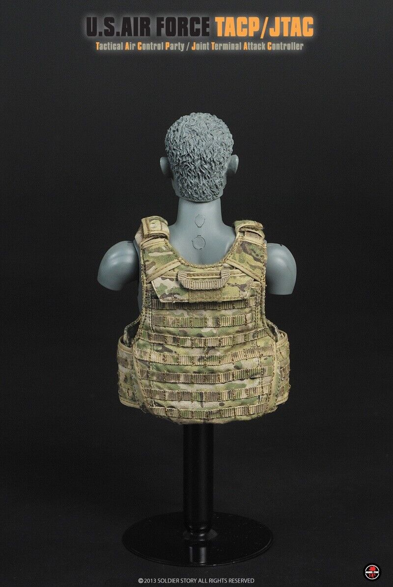 1:6 Soldier Story USAF TACP/JTAC Multicam Camo Plate Carrier for 12" Figures