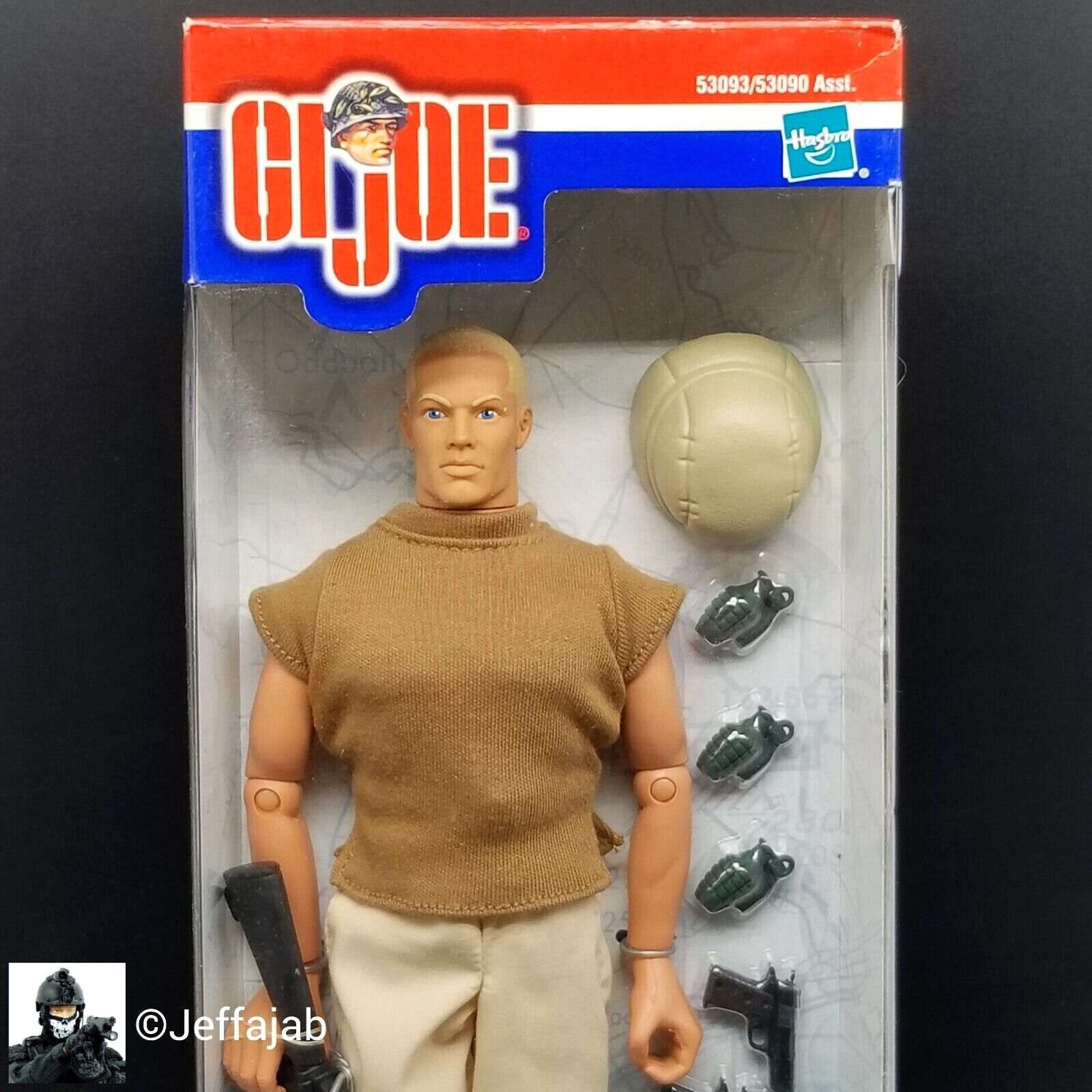 1:6 Hasbro GI Joe Desert Patrol Blond Hair Body 12" Action Figure Uniform Rifle