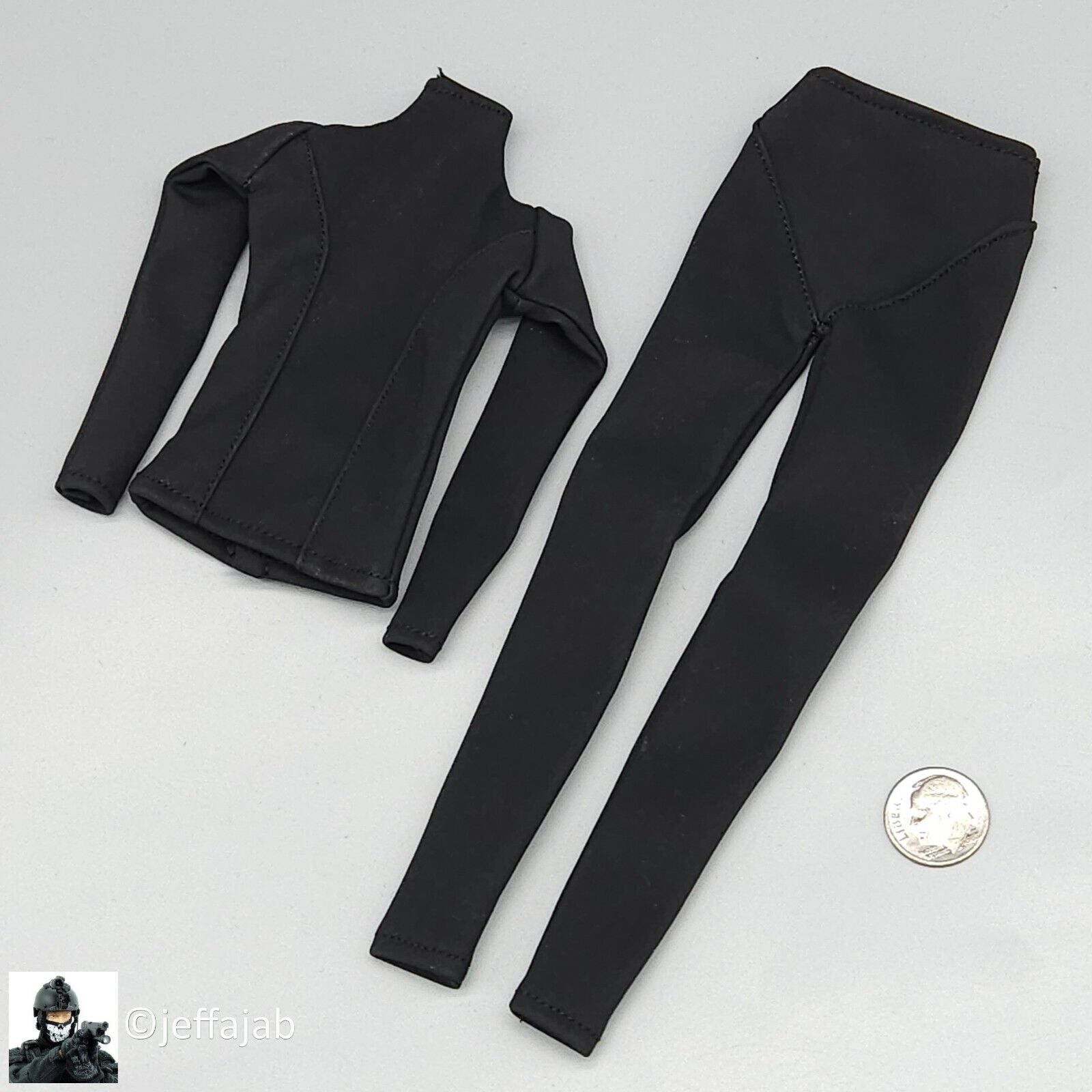 1:6 Triad Toys Female Black Wetsuit 3.0 for 12" Figures