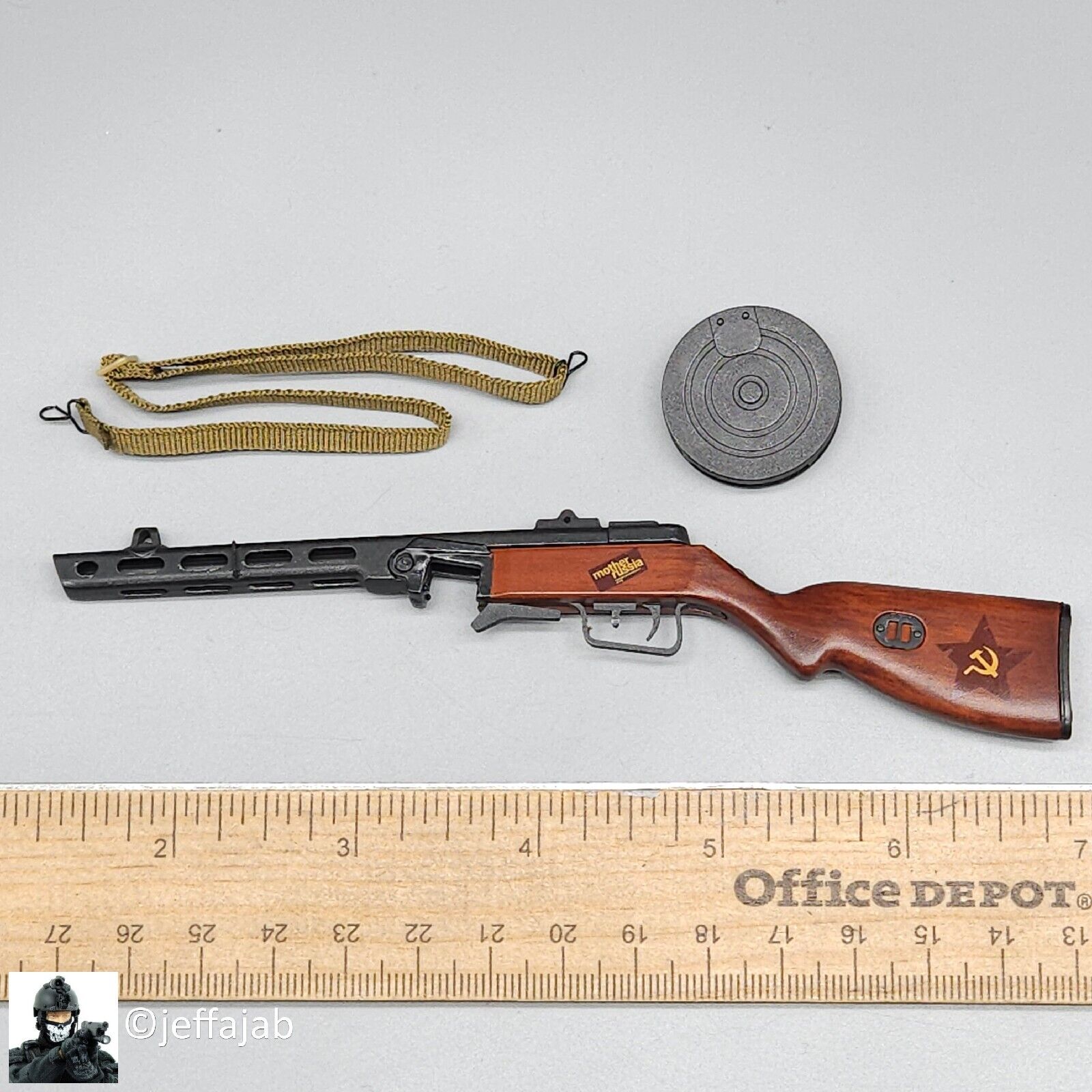 1:6 Flagset Female Red Alert Soviet Tank Lt Galina PPSh 41 Submachine Gun WWII