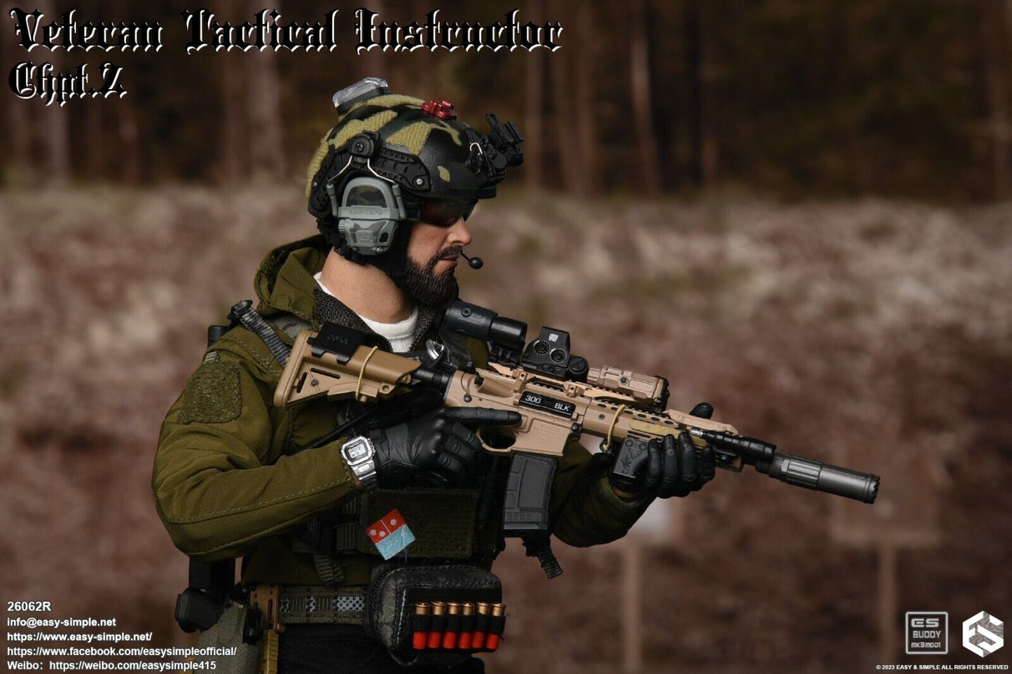 1:6 scale Easy & Simple Veteran Tactical Instructor Chapter II N4 .300 Rifle Set