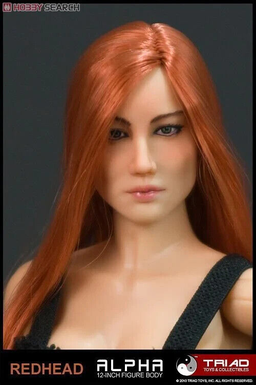 1:6 Triad Toys Caucasian Alpha Female Head Sculpt NO HAIR READ NOTES 12" Figures