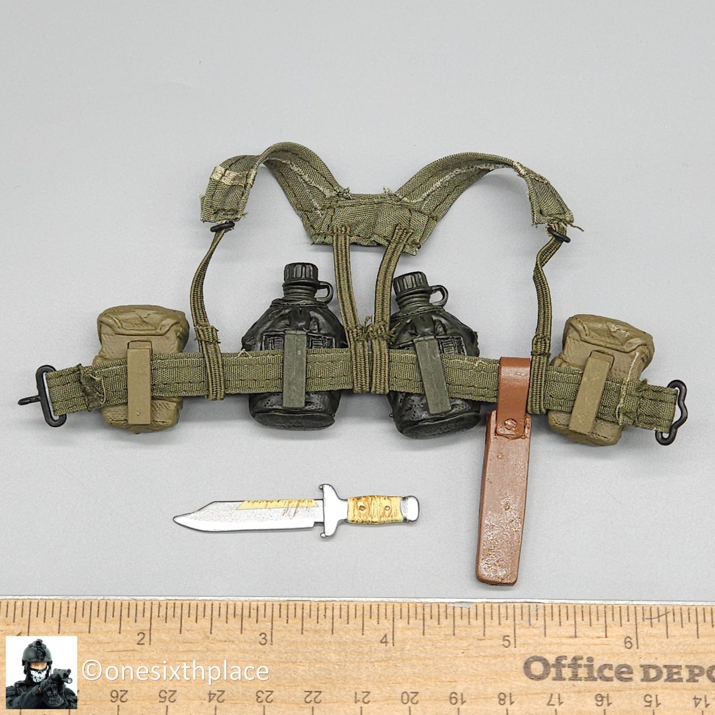 1:6 scale Ultimate Soldier Vietnam SEAL Belt Pouch Knife Set for 12" Figures