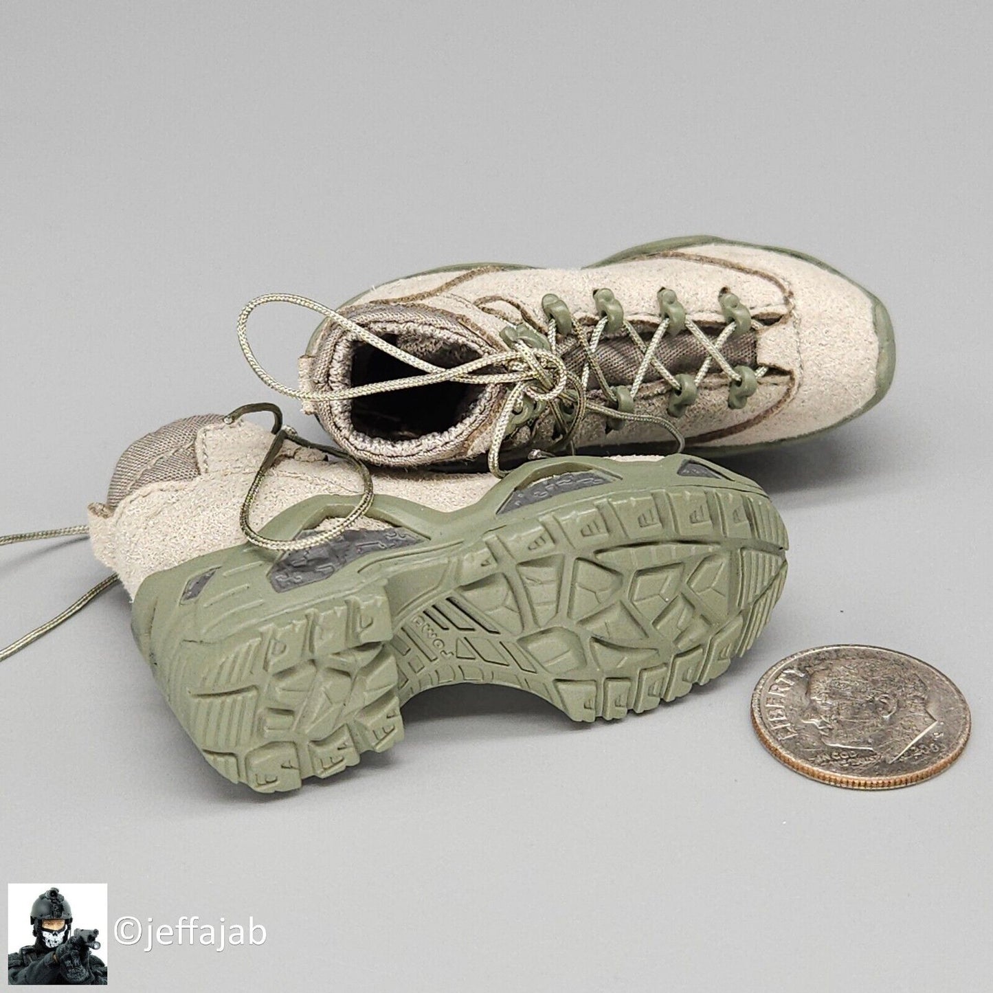 1:6 Easy & Simple French Airborne Special Operations LOWA GTX Boots 12" Figures