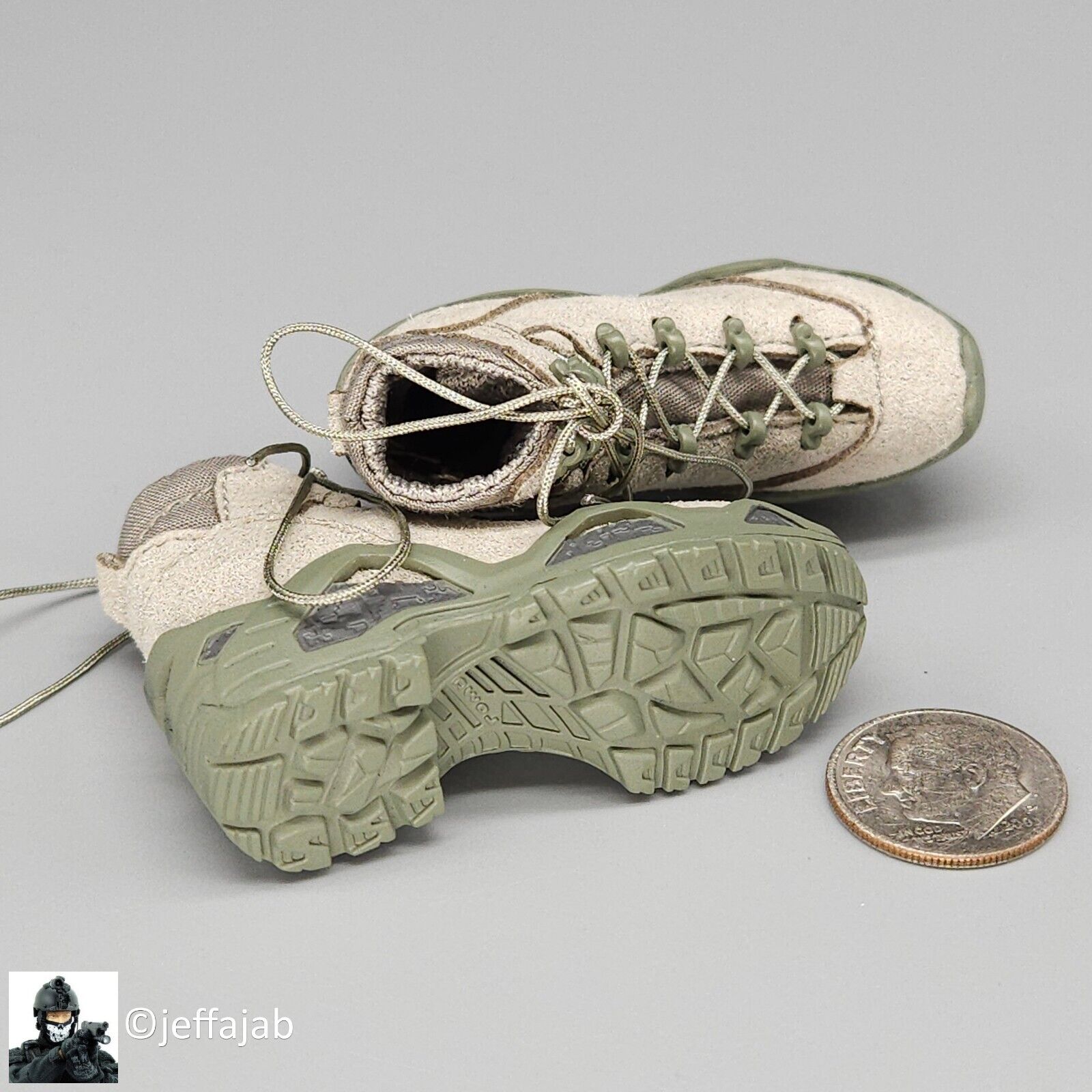 1:6 Easy & Simple French Airborne Special Operations LOWA GTX Boots 12" Figures