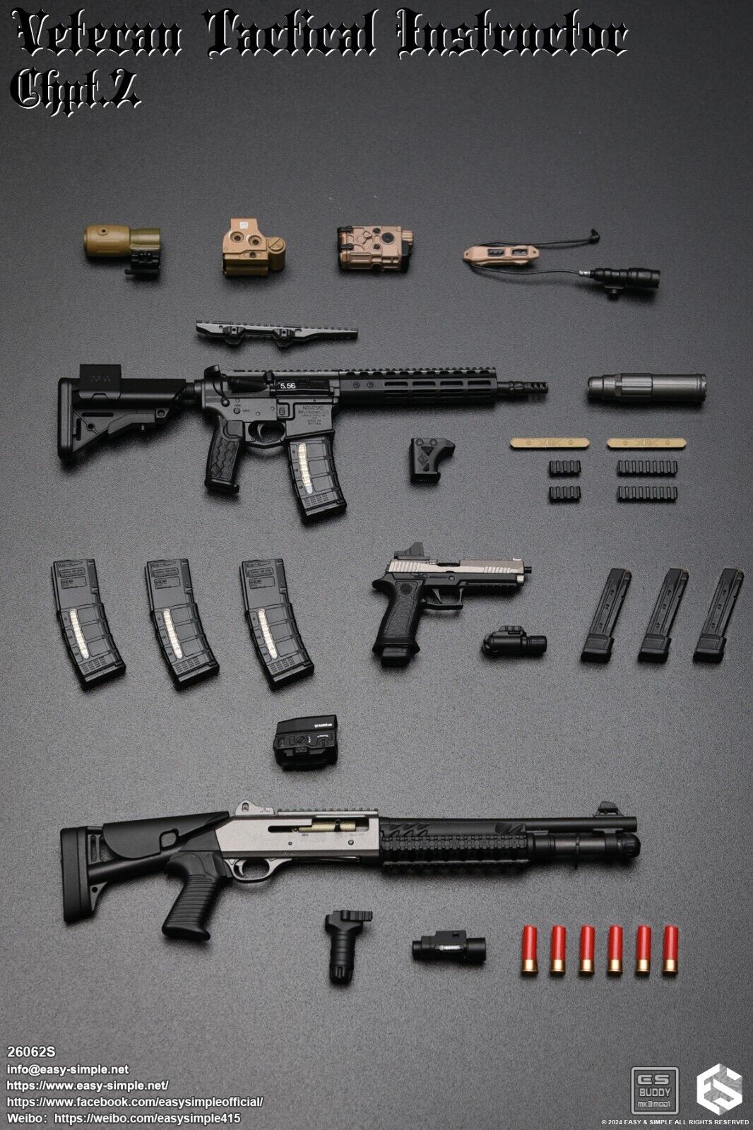1:6 Easy & Simple Veteran Tactical Instructor Chapter II Special Shotgun & Sling