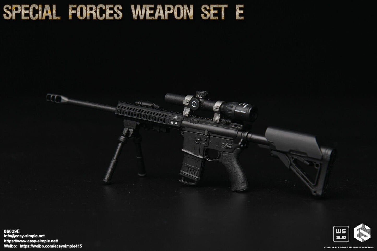 1:6 scale Easy & Simple Special Forces Weapon Set E for 12" Figures 06039E