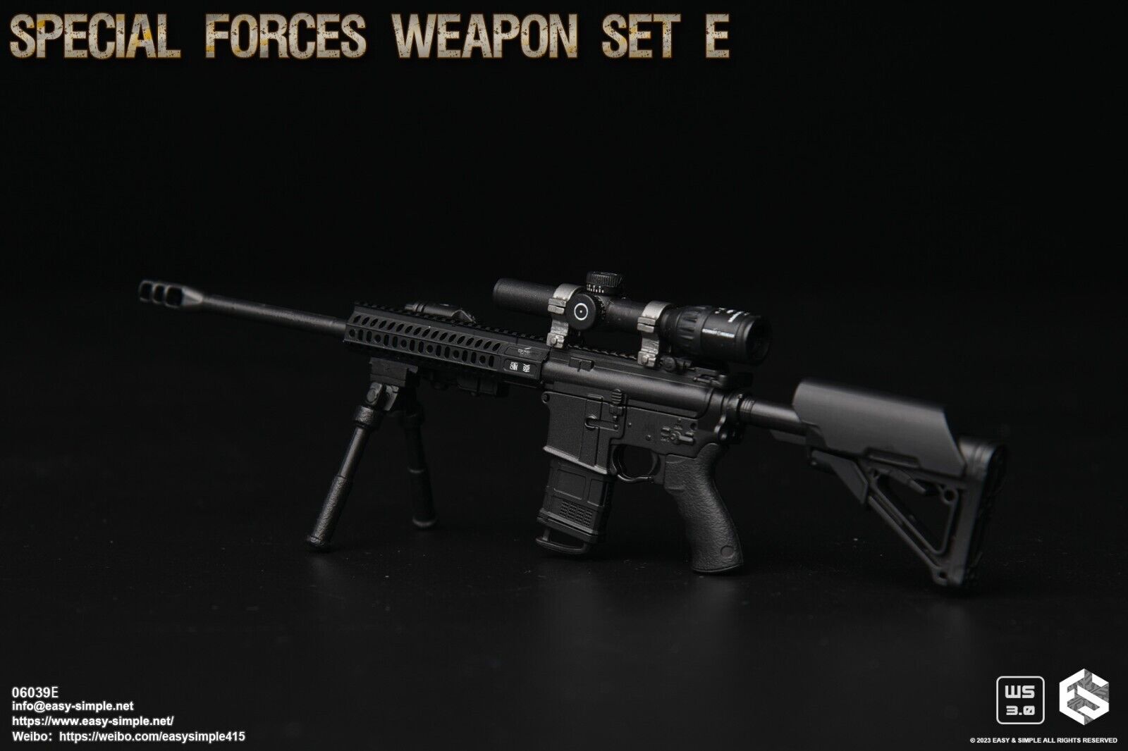1:6 scale Easy & Simple Special Forces Weapon Set E for 12" Figures 06039E