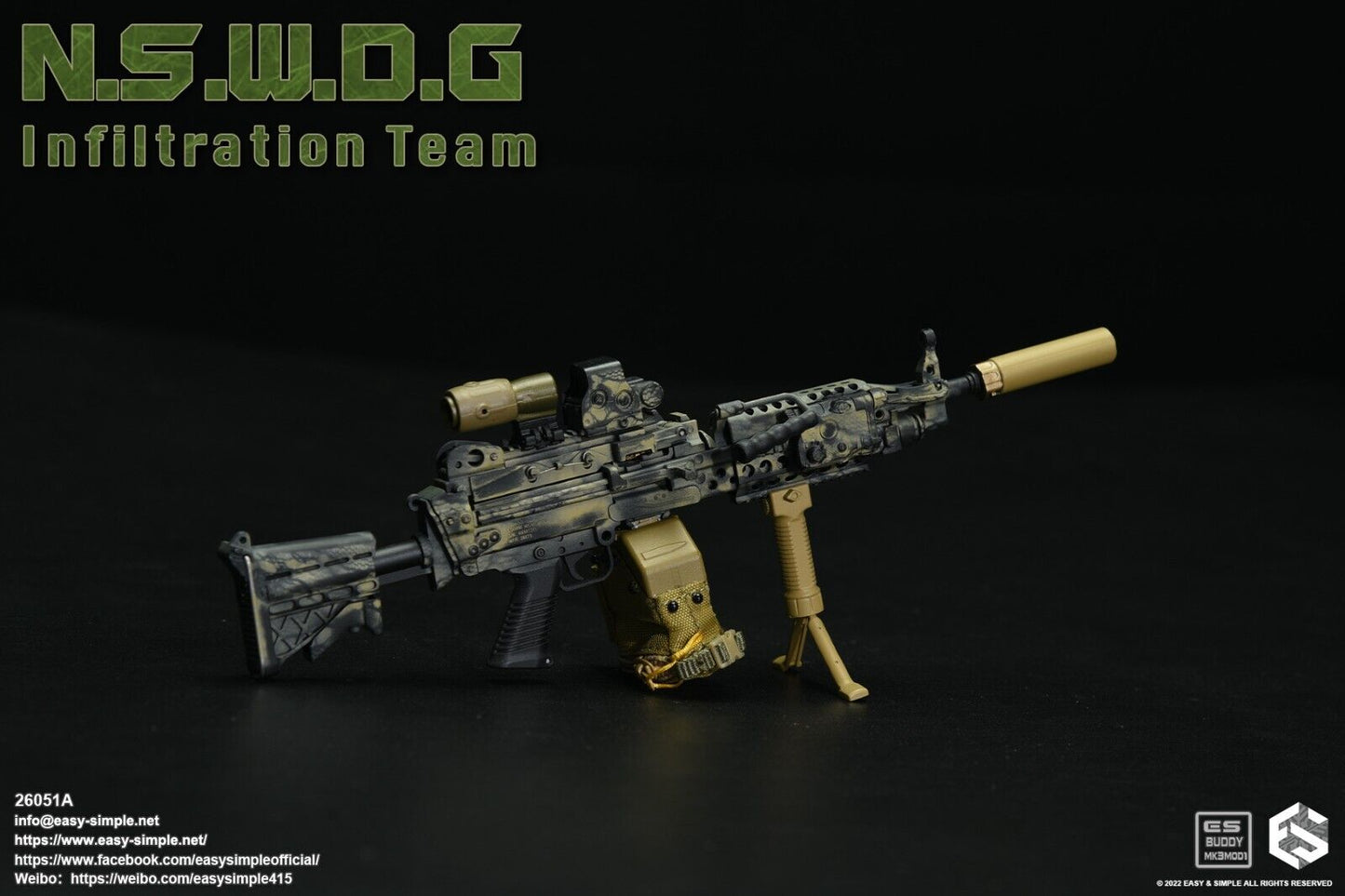 1:6 scale Easy & Simple N.S.W.D.G Infiltration Team Version A 12" Figure 26051A