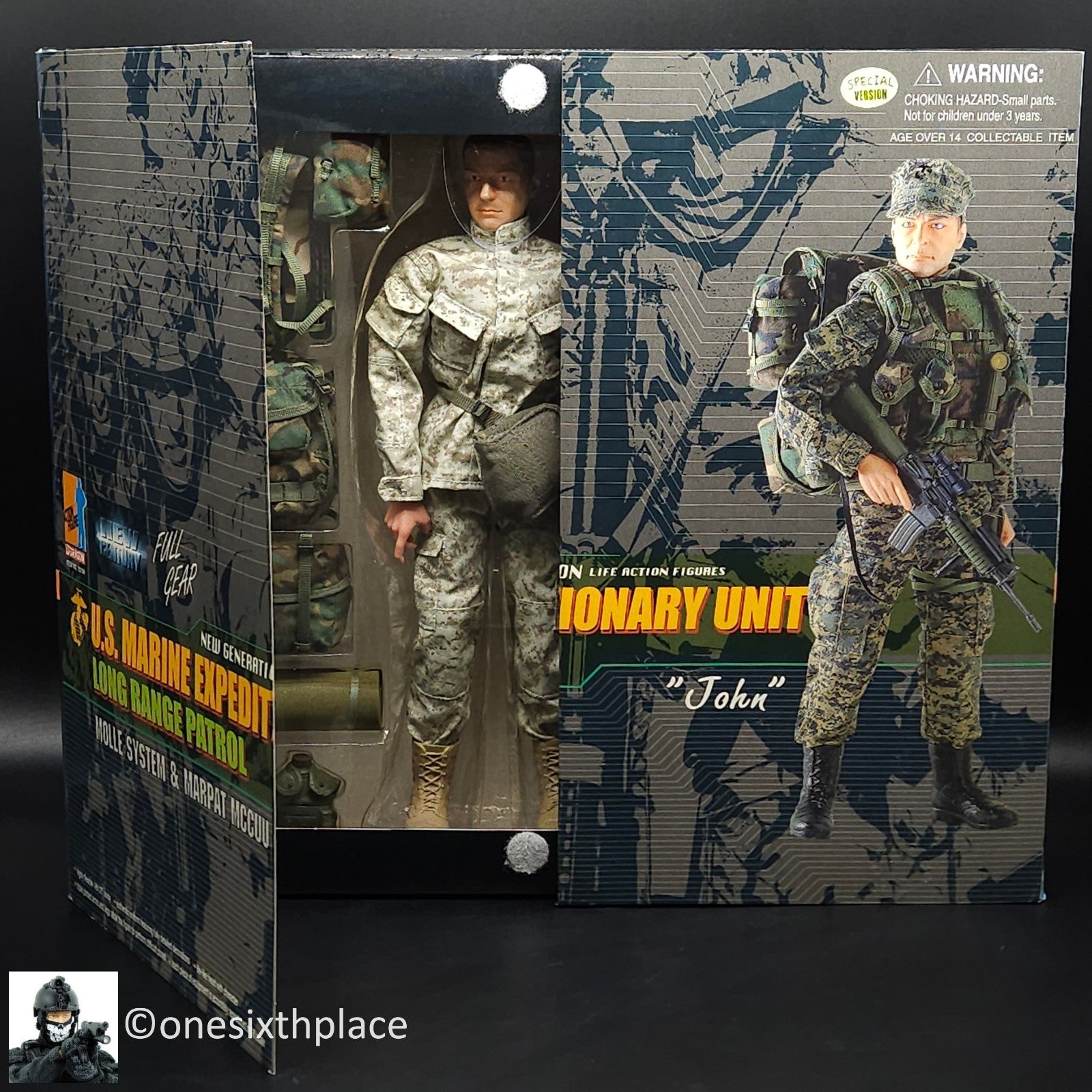 1:6 scale Dragon US Marine Corps MEU Long Range Patrol Desert MARPAT 12" Figure