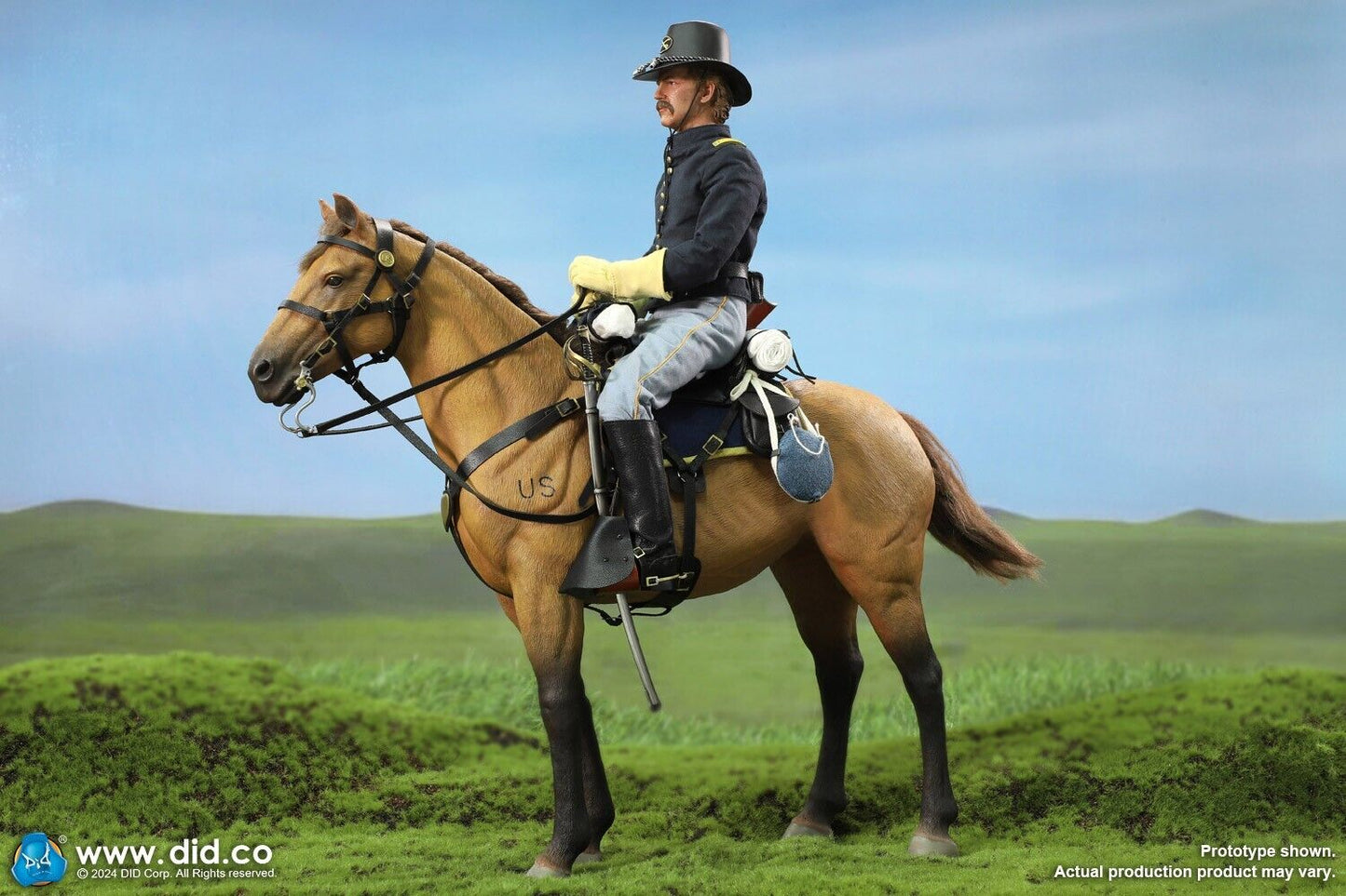 1:6 scale DiD US Civil War Brown War Horse (Standing) for 12" Figures E60076