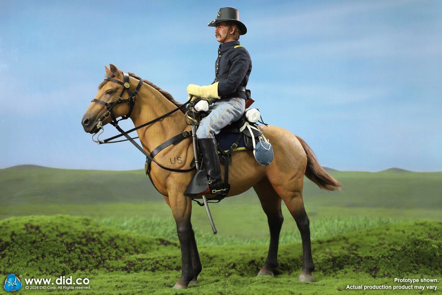 1:6 scale DiD US Civil War Brown War Horse (Standing) for 12" Figures E60076