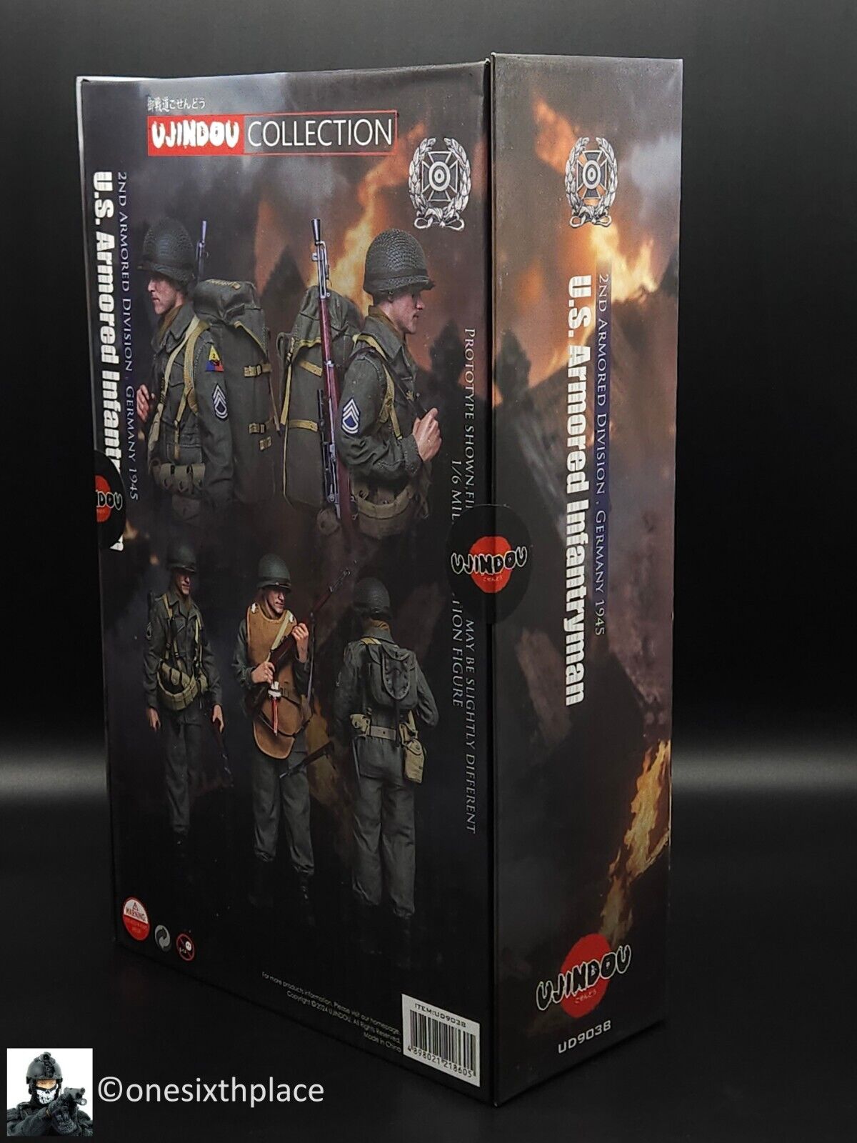 1:6 scale Ujindou WWII US Armored Infantryman Germany 1945 12" Figure UD9038