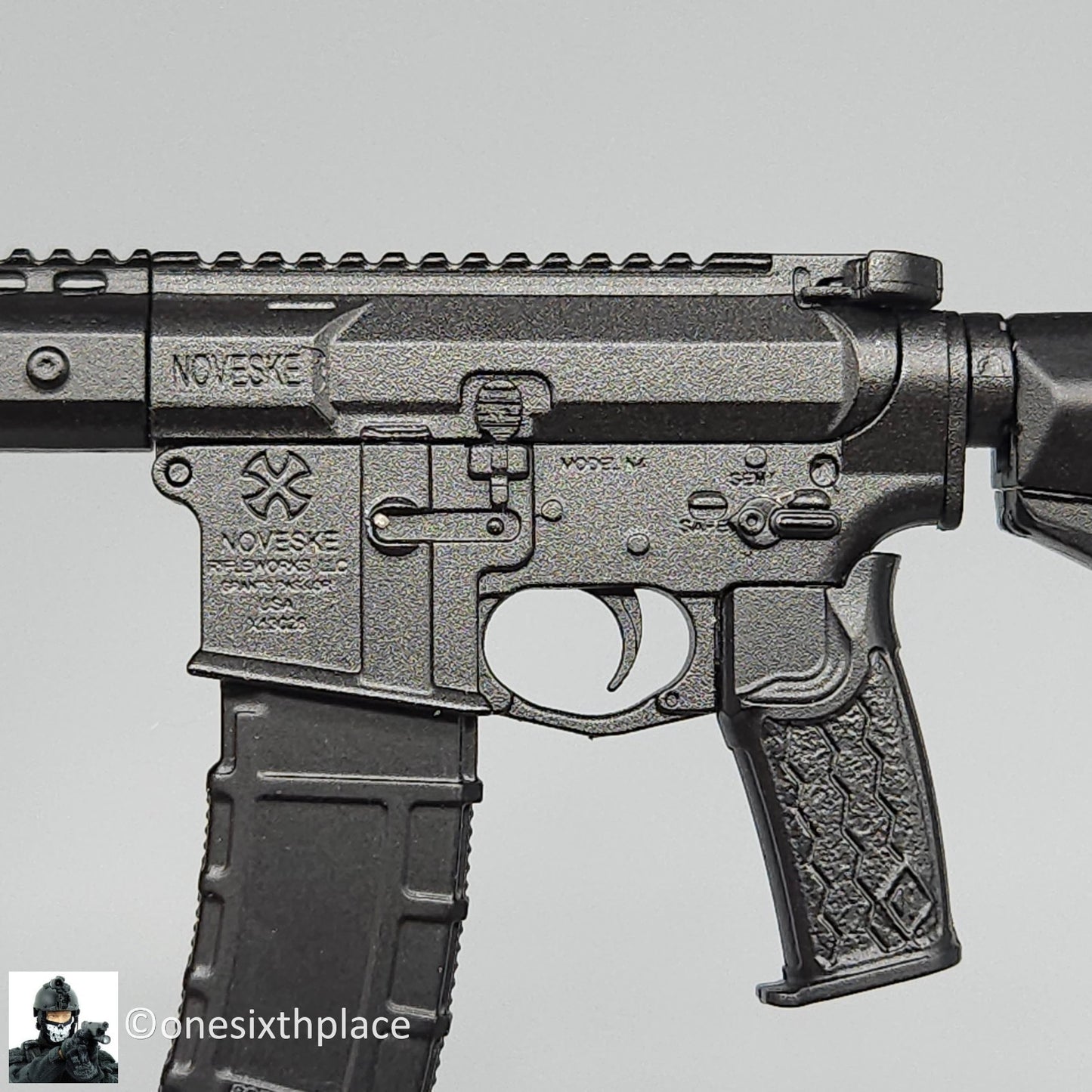 1:6 scale Easy & Simple N4 300 Blk Rifle for 12" Action Figures