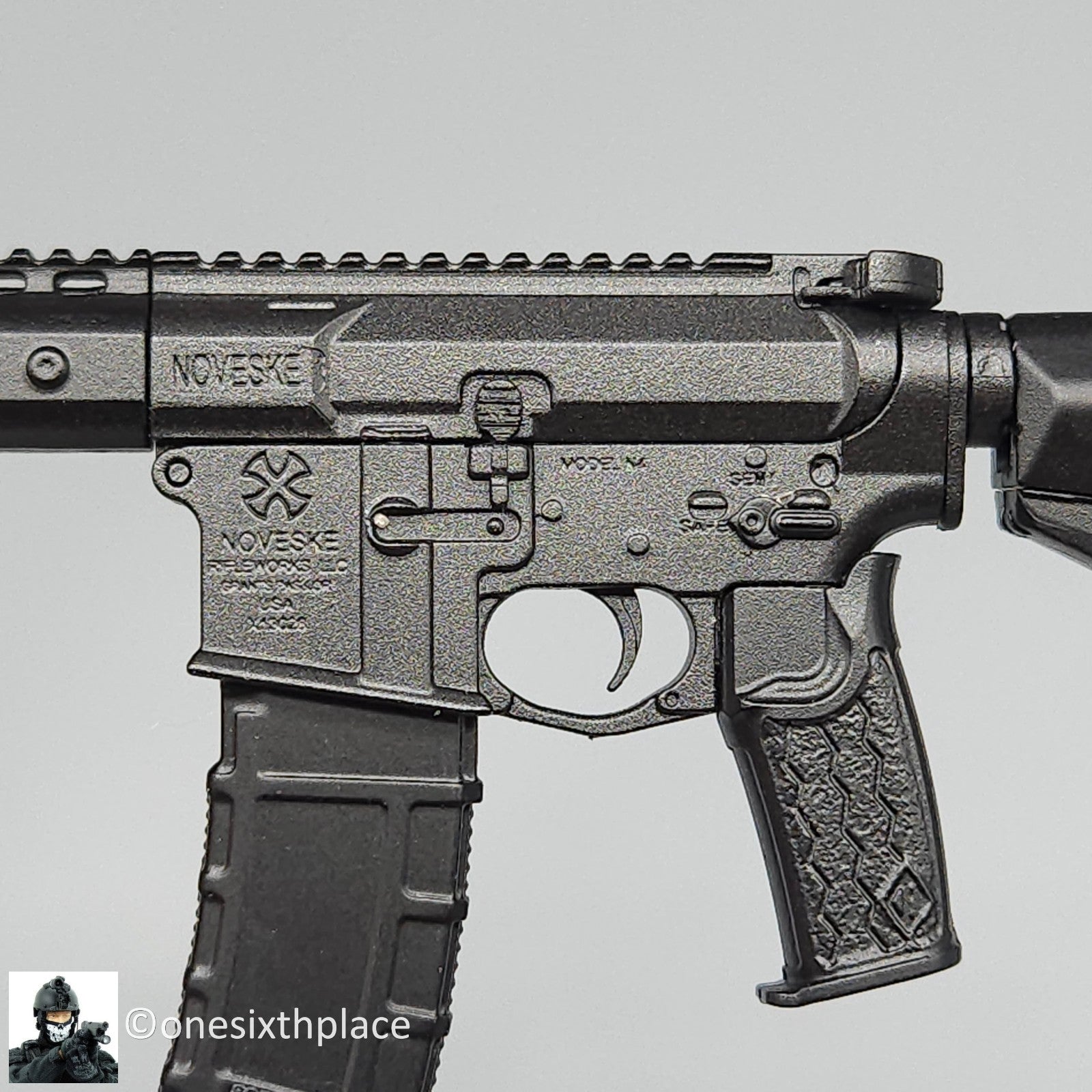 1:6 scale Easy & Simple N4 300 Blk Rifle for 12" Action Figures