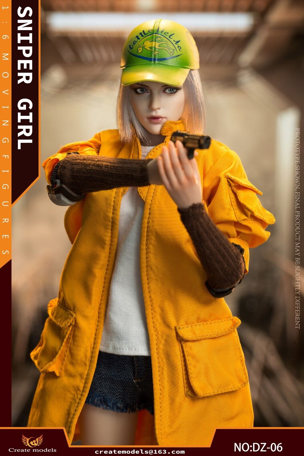 1:6 scale Create Models Sniper Girl Lan Female Yellow Baseball Hat (Plastic)