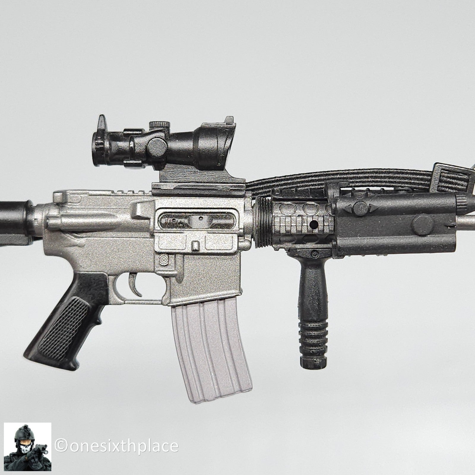 1:6 scale Dragon M4 Rifle w/ ACOG & Silencer for 12" Figures