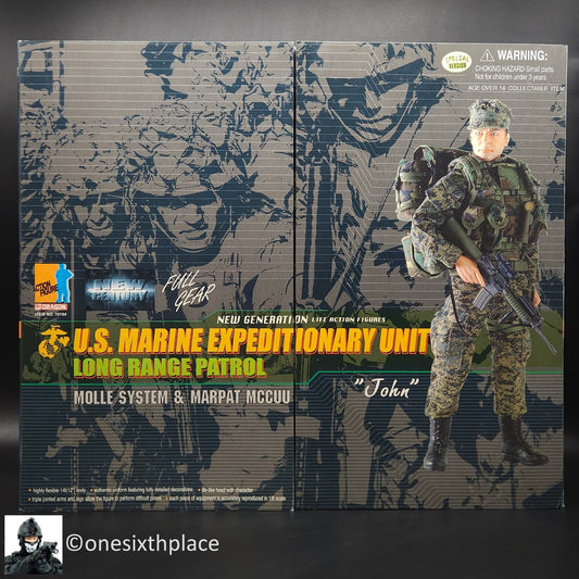 1:6 scale Dragon US Marine Corps MEU Long Range Patrol Desert MARPAT 12" Figure