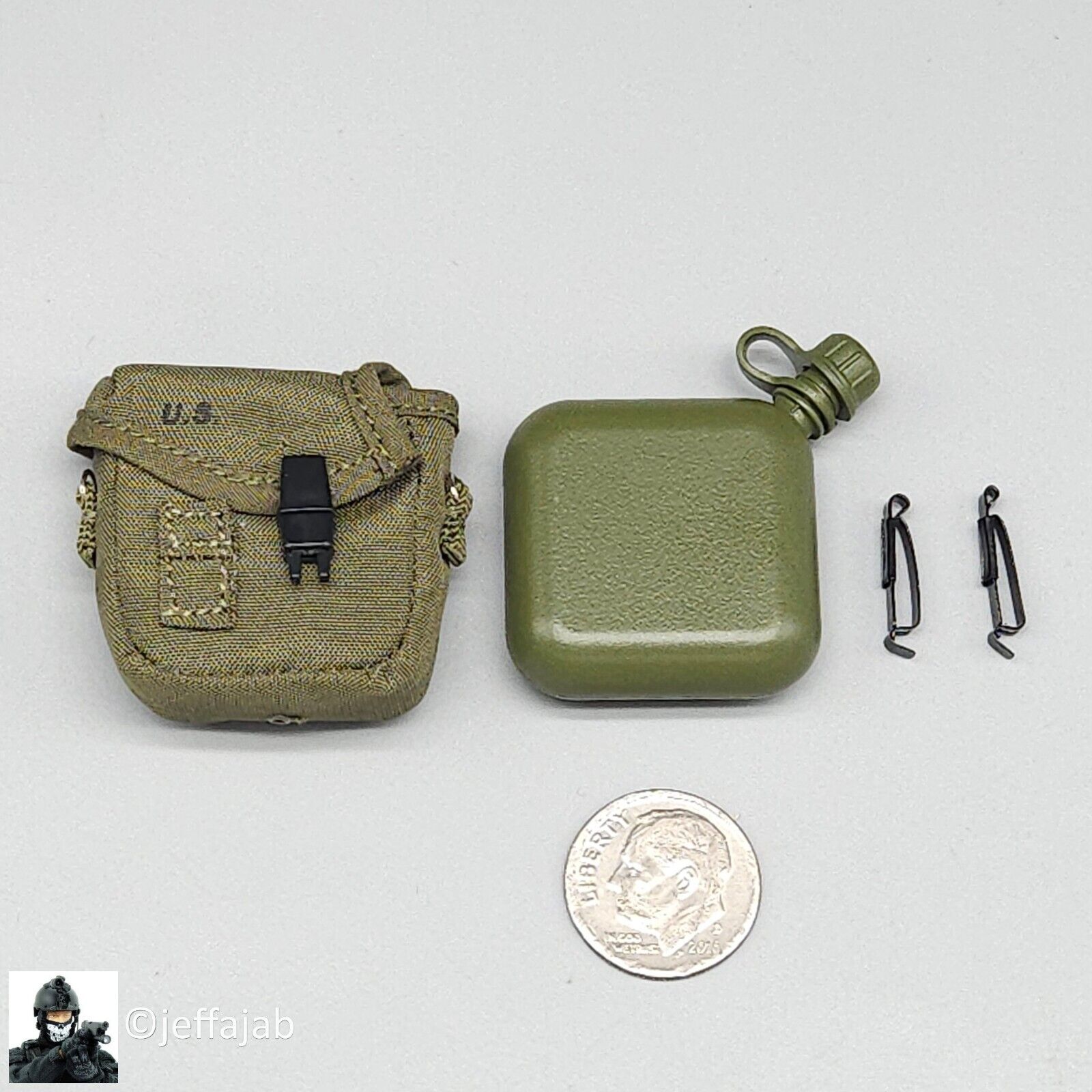 1:6 Ujindou Vietnam 173rd Airborne LRRP 2 Quart Canteen for 12" Figures