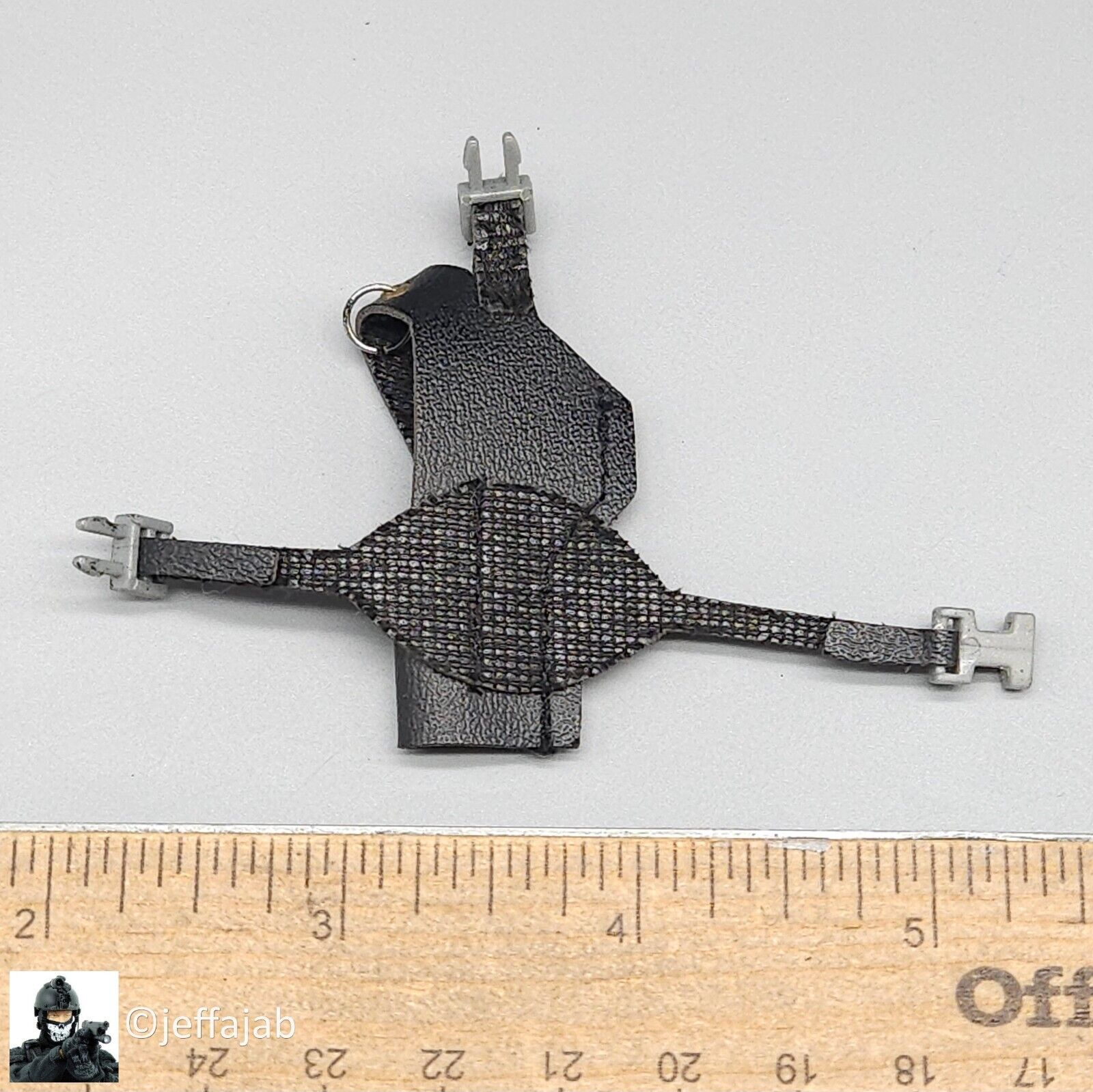 1:6 scale BBI Cy Girl 2.0 Electra Leather-Like Black Holster for 12" Figures