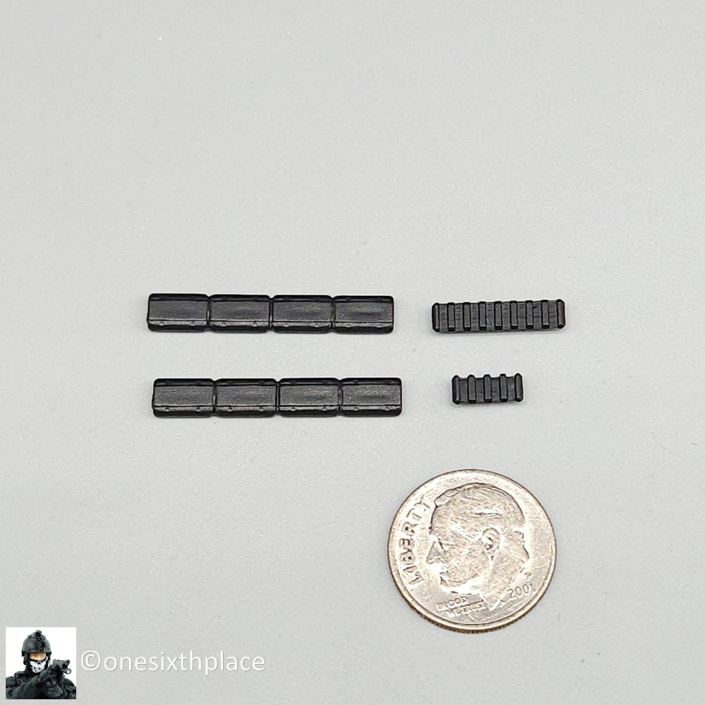 1:6 Easy & Simple PMC Mlok Rifle Rails w/ Rail Covers for 12" Figures 06042D