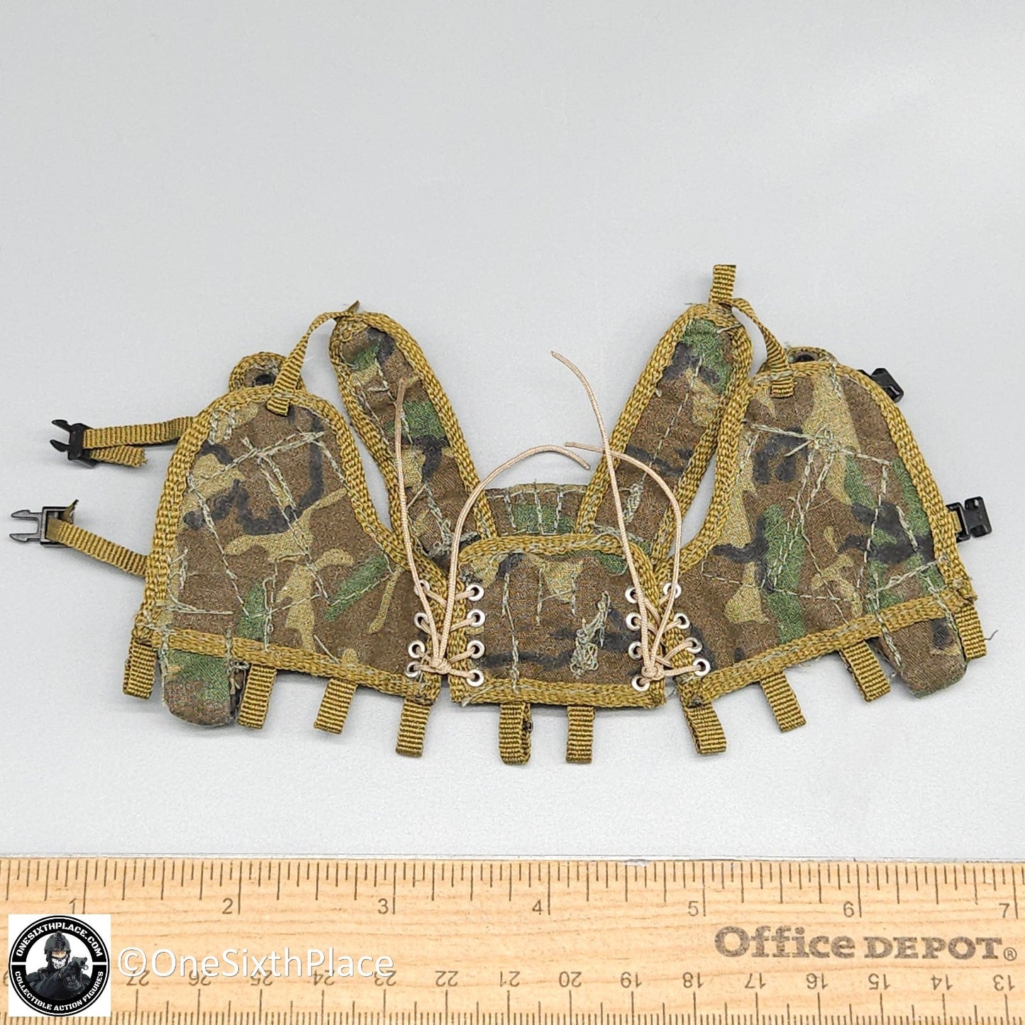 1:6 scale Dragon Woodland Camo LBV 88 Vest for 12" Figures Ranger Delta BHD