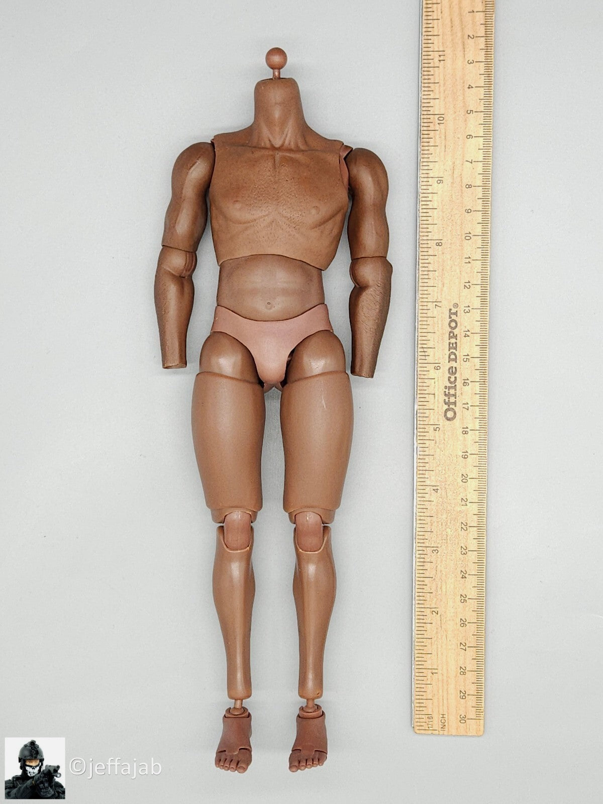 1:6 Soldier Story NYPD ESU K-9 Div S2.5 Black Male Body w/ Feet for 12" Figures