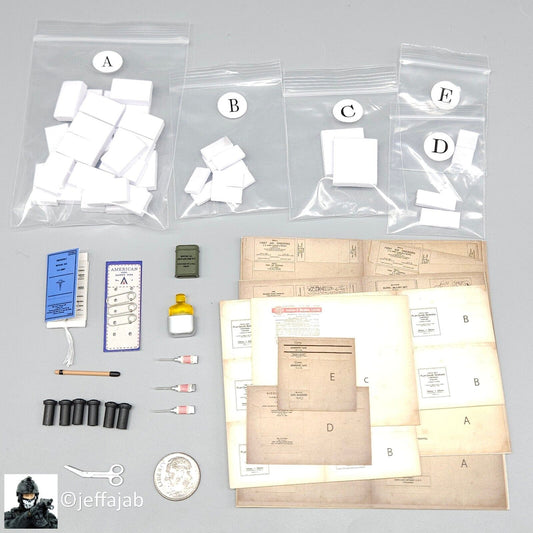 1:6 FacePool WWII US Ranger Combat Medic Medical Supplies for 12" Figures