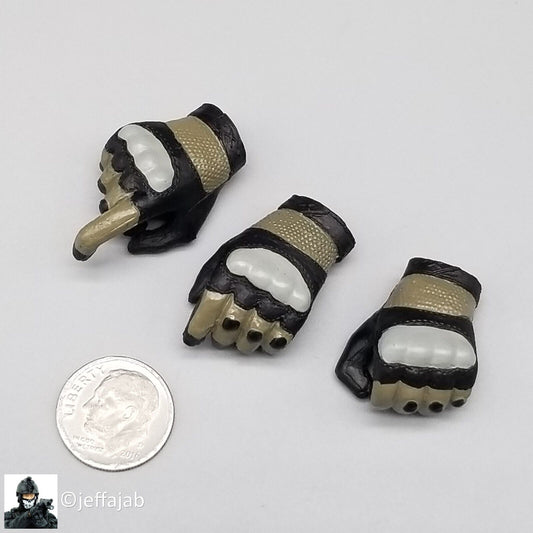 1:6 King's Toy USMC SRT Tactical Gloved Hands (No Pegs) for 12" Figures