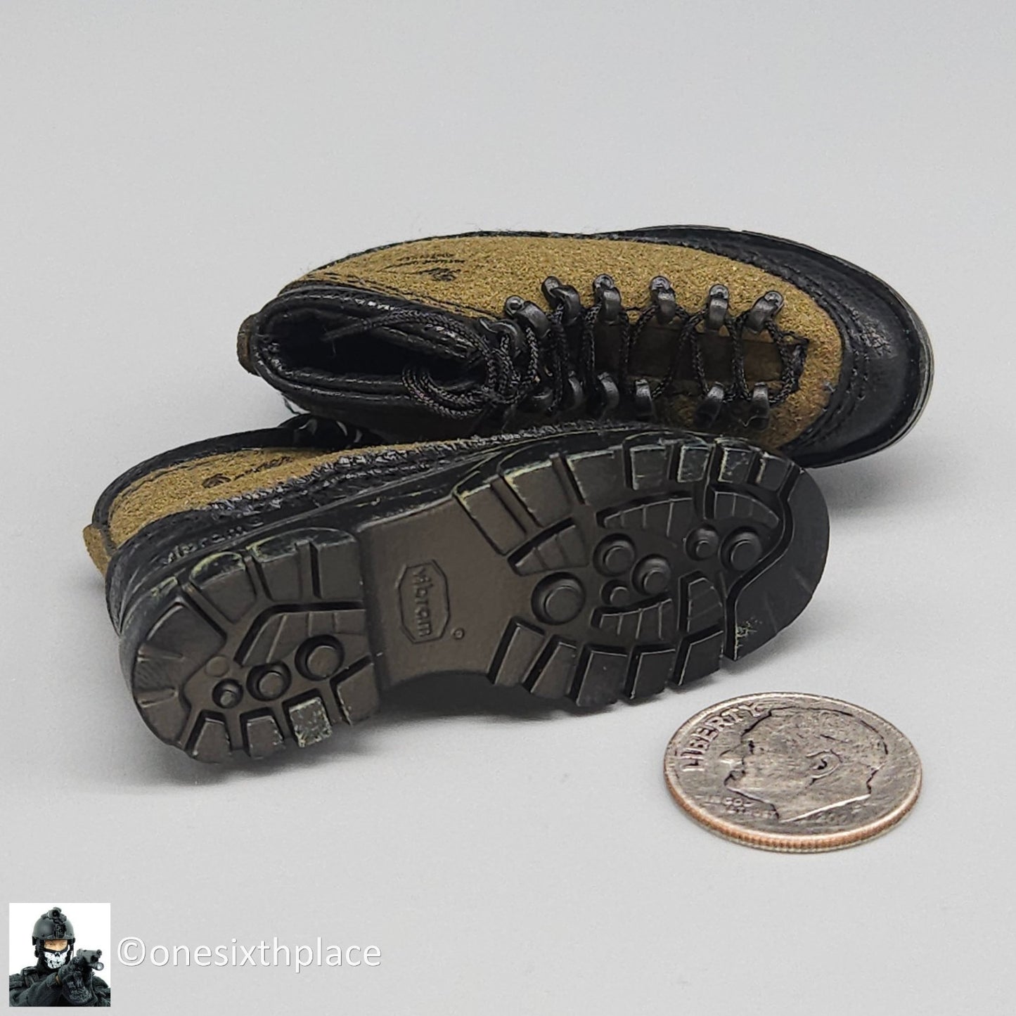 1:6 scale Easy & Simple PMC Weapon Specialist Green Danner Boots (Peg Type)