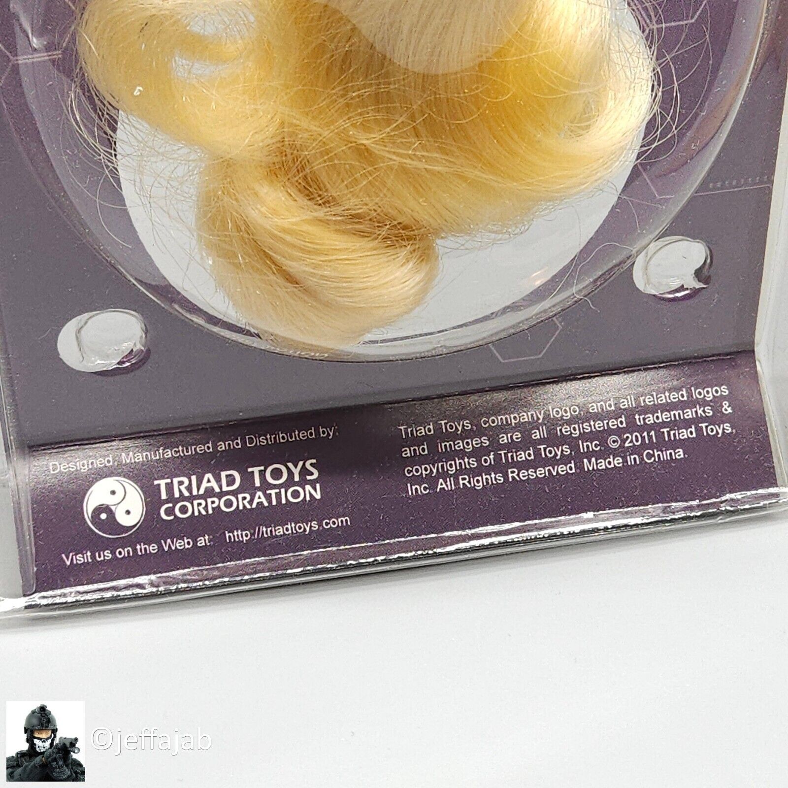 1:6 Triad Toys Female Head Sculpt Series 3 Amber Blond Hair for 12" Figures