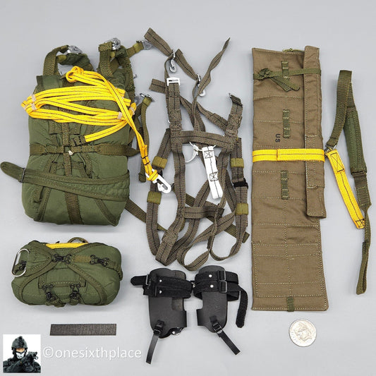 1:6 scale DamToys 75th Ranger Regiment Airborne Parachute Jump Rig & Weapon Case