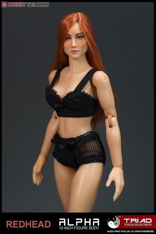 1:6 Triad Toys Caucasian Alpha Female Head Sculpt NO HAIR READ NOTES 12" Figures