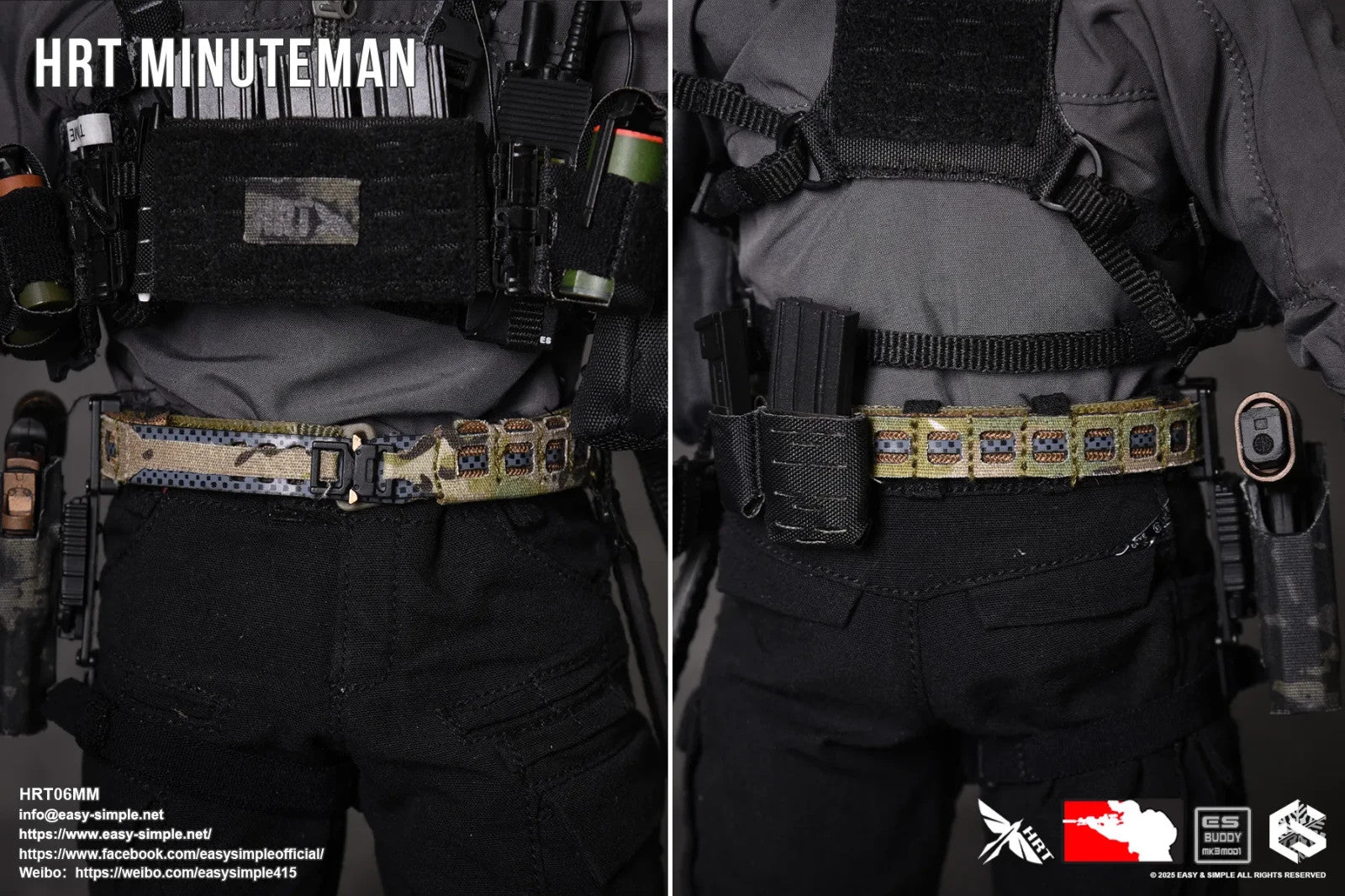 1:6 Easy & Simple HRT Minuteman ShotShow 2025 Laser Cut PIstol Mag Pouch (x1)