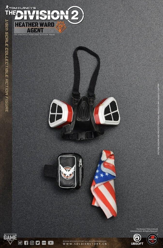 1:6 scale Soldier Story The Division 2 Agent Heather Ward Gas Mask Repirator