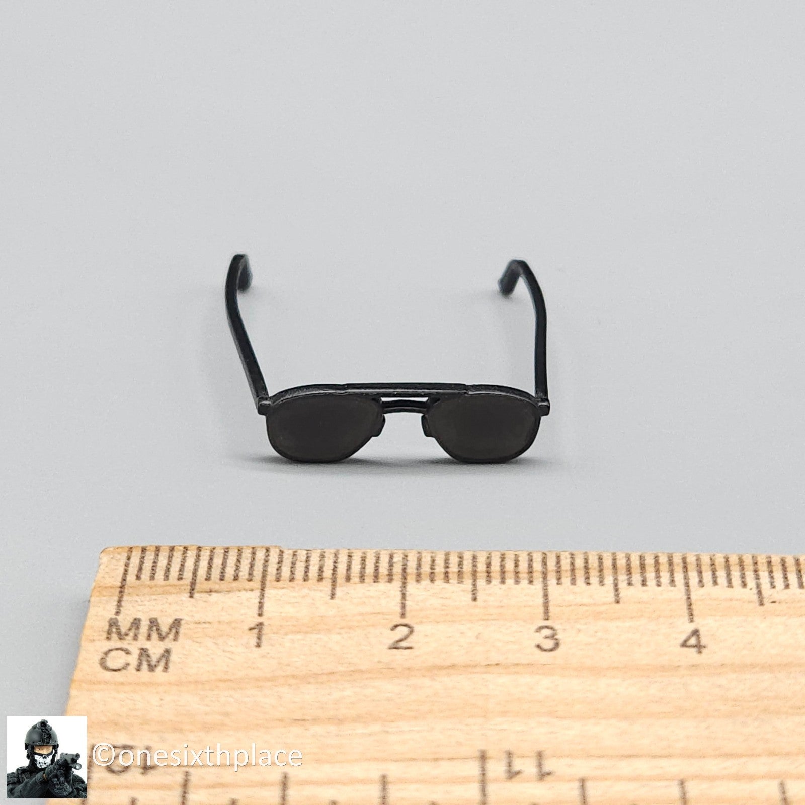 1:6 scale Dragon CIA Agent Jones Black Sunglasses for 12" Figures