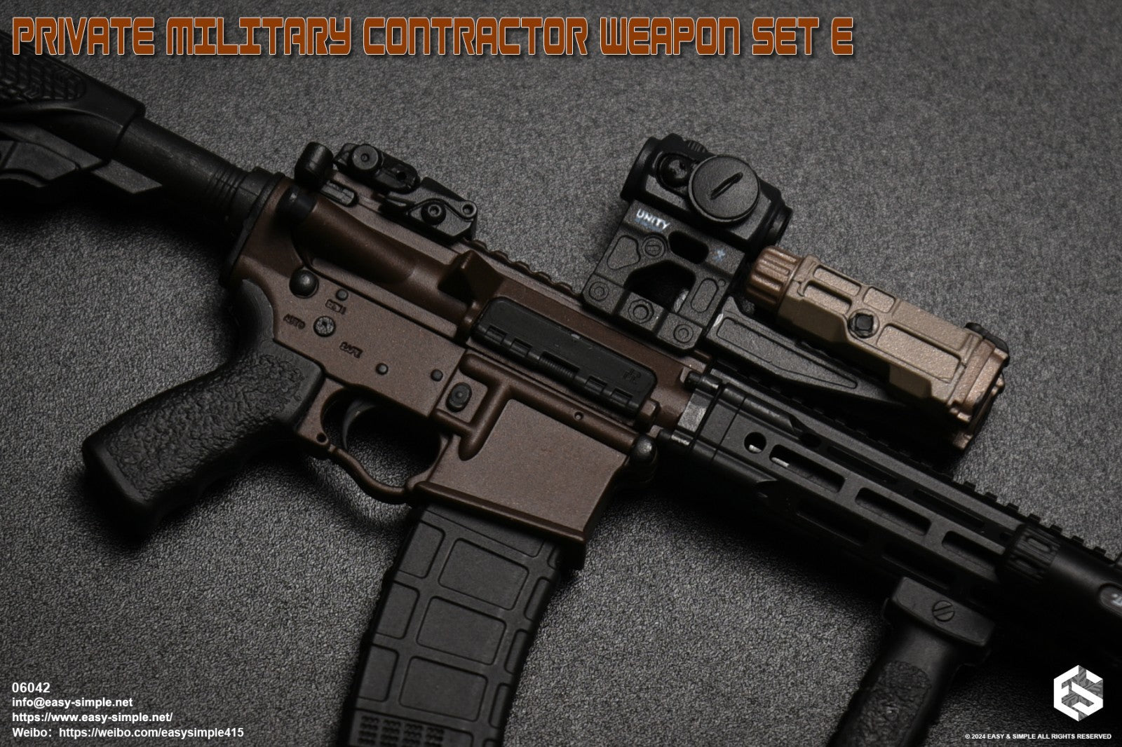 1:6 Easy & Simple PMC Riser Mount Rifle Accessory for 12" Figures