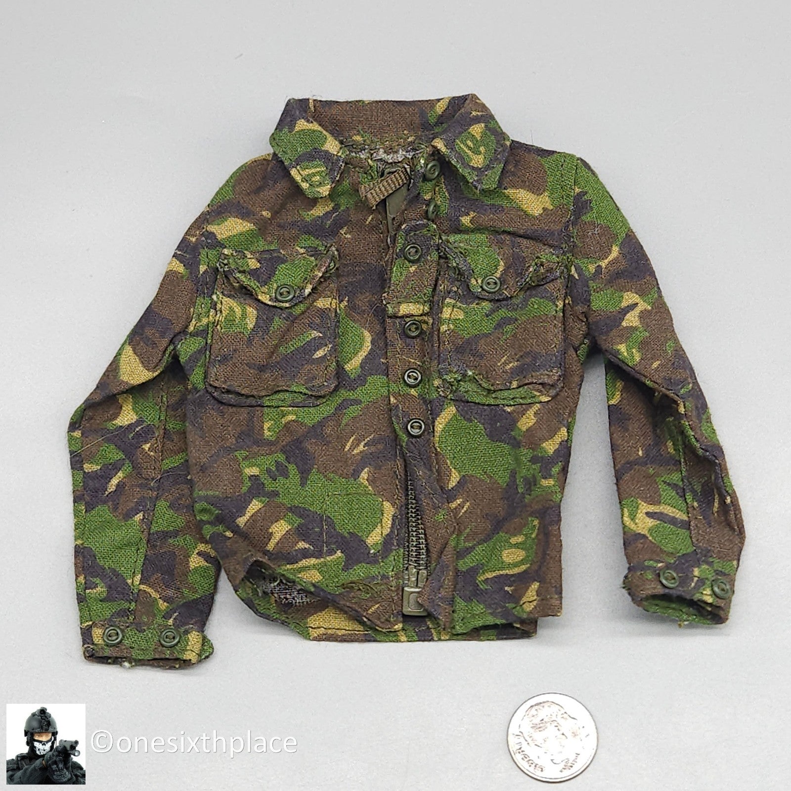 1:6 scale BBI British Royal Marines Allen Woodland DPM Shirt for 12" Figures