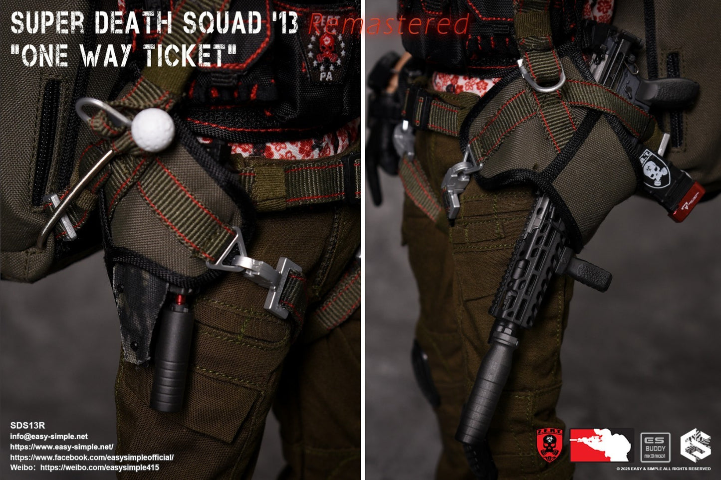 1:1 scale Easy & Simple ZERT Super Death Squad One Way Ticket MCX Rifle Set
