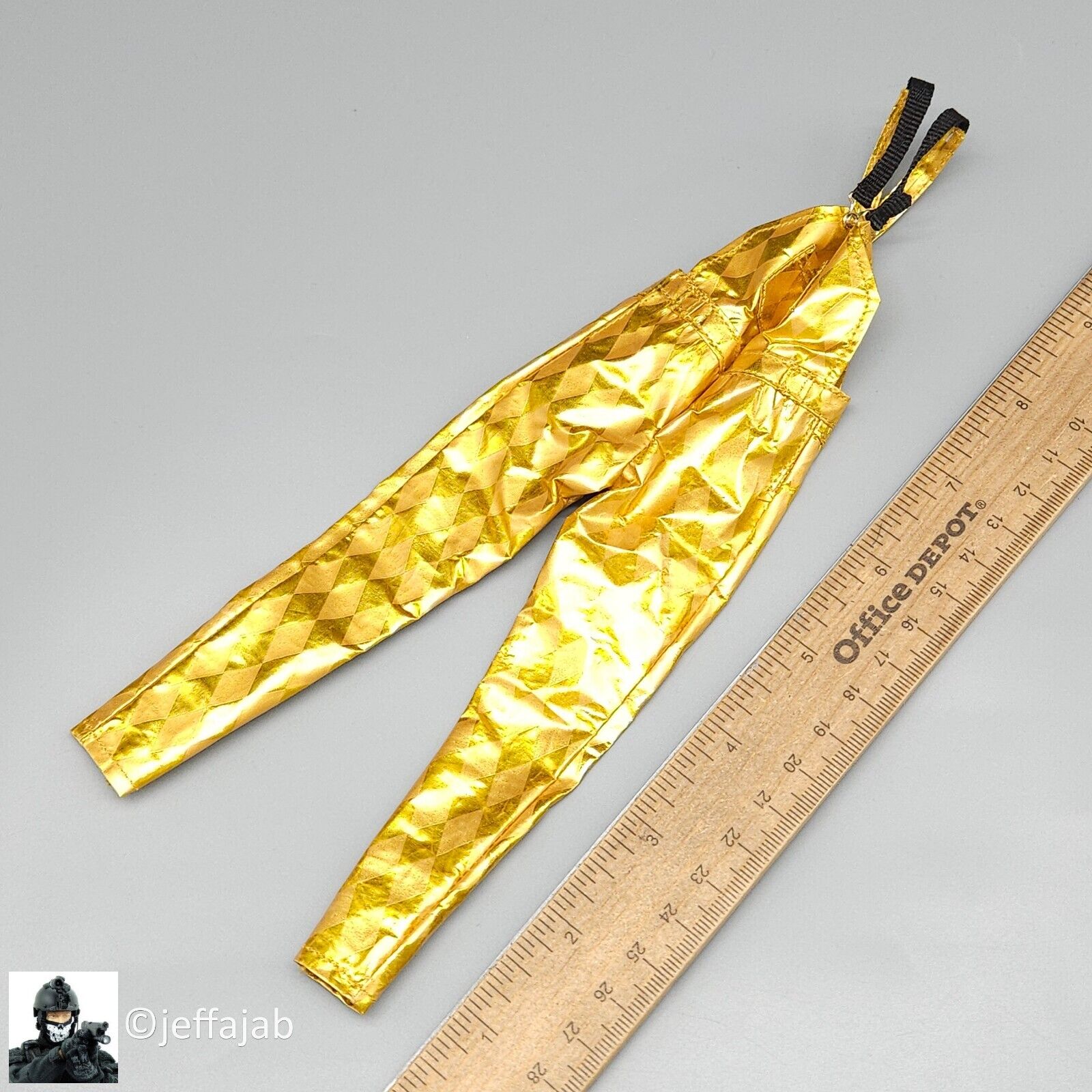 1:6 Super Duck The Clown Female Harley Quinn Gold Overalls 12" Phicen TBLeague
