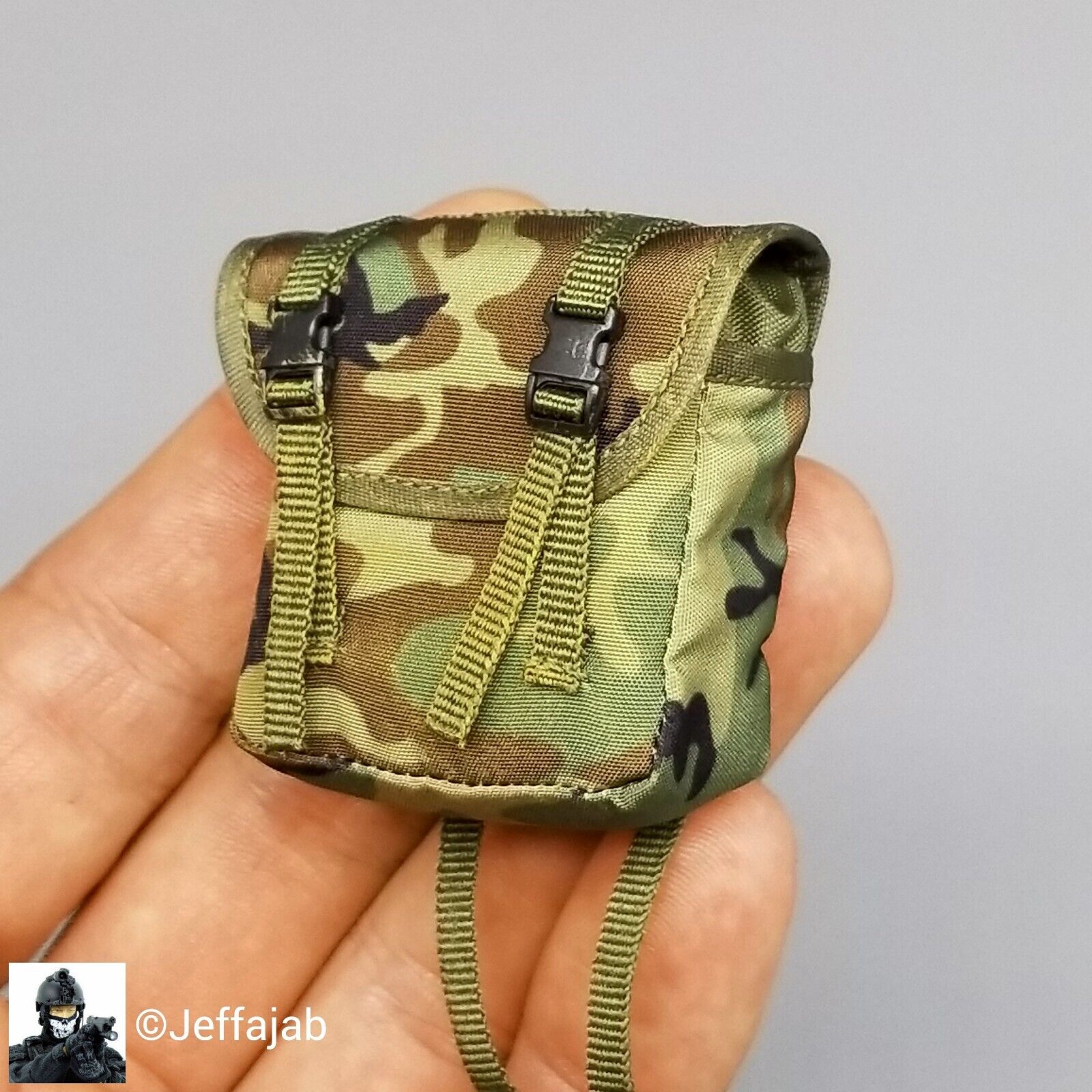1:6 DamToys Russian Spetsnaz Vityaz Large Woodland Camo Pouch for 12" Figures