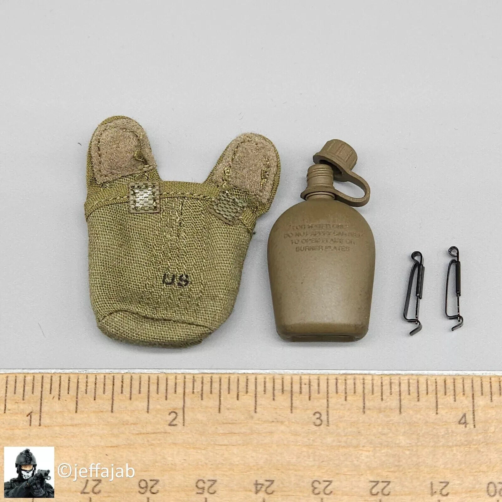 1:6 scale Ujindou Vietnam MACV-SOG Cross-Border Operation Canteen w/ ALICE Clips