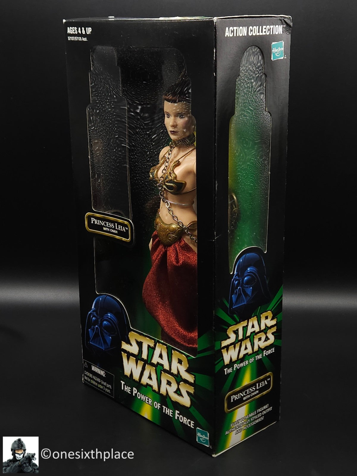 12" Hasbro Star Wars Princess Leia with Chain Power of the Force 1999 Female