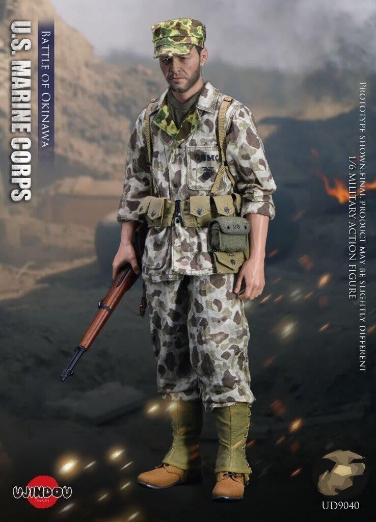 1:6 scale Ujindou WWII US Marine Corps in Okinawa M41 Backpack Set 12" Figures