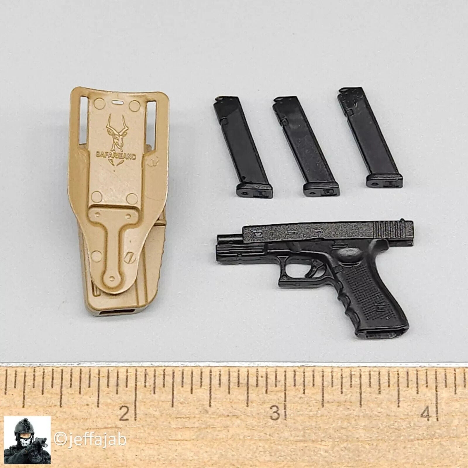 1:6 Easy & Simple Russian Special Operations Forces SSO Pistol w/ Tan Holster