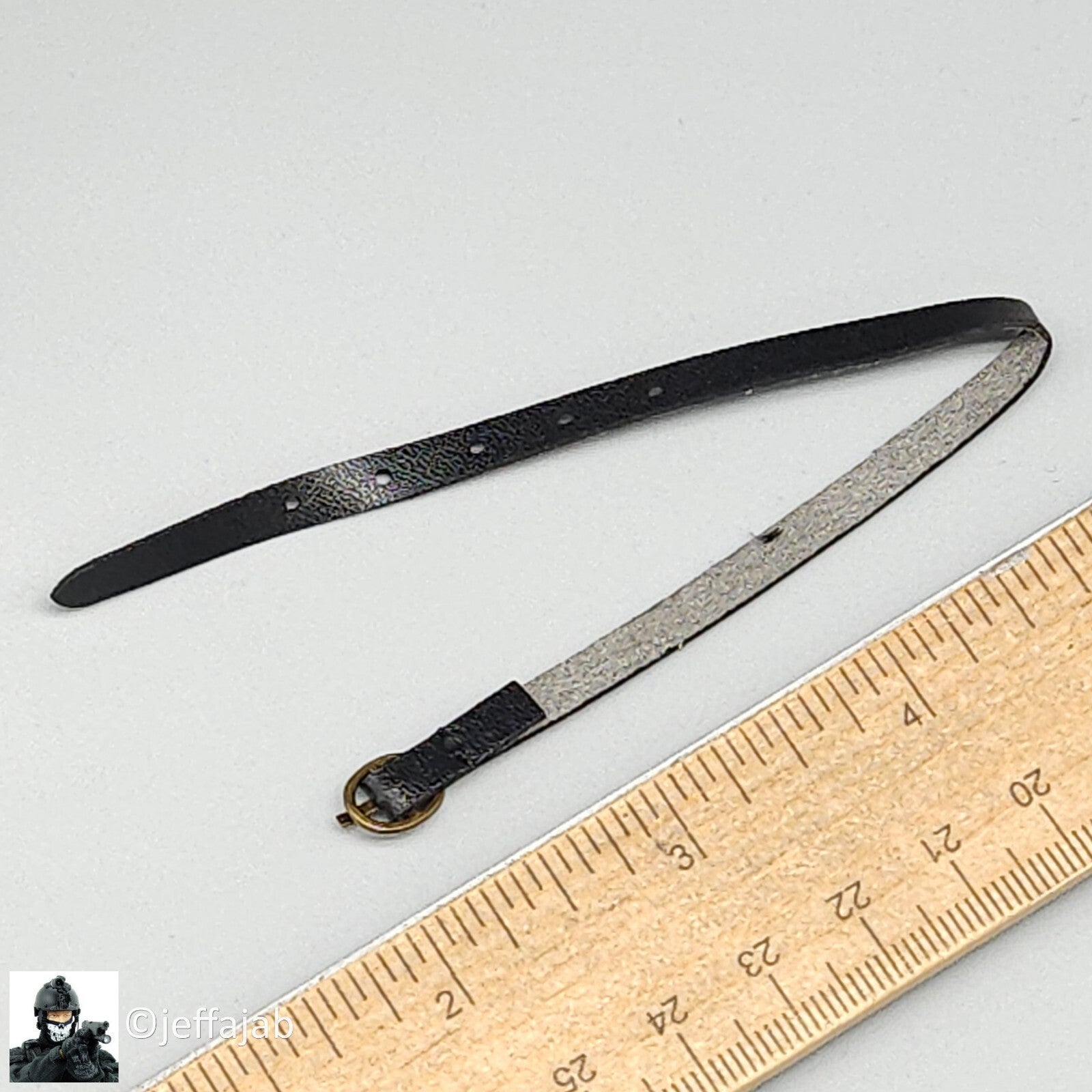 1:6 scale Mini Times CIA CQB Operator Black Leather Like Belt for 12" Figures