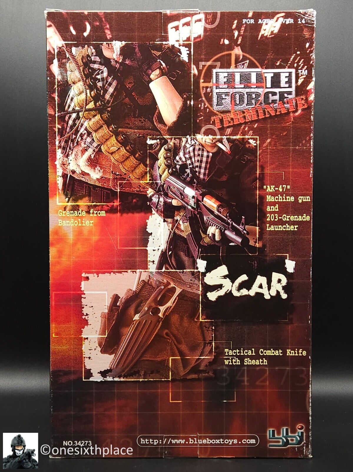 1:6 BBI Elite Force Terminate "Scar" 12" Action Figure Villain Bad Guy