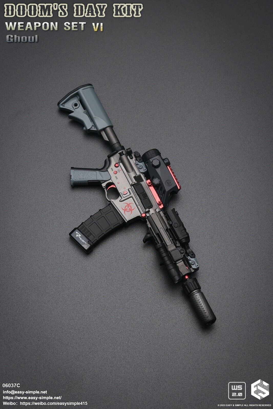 1:6 scale Easy & Simple Doom's Day Kit Weapon Set VI Ver C Ghoul 06037C