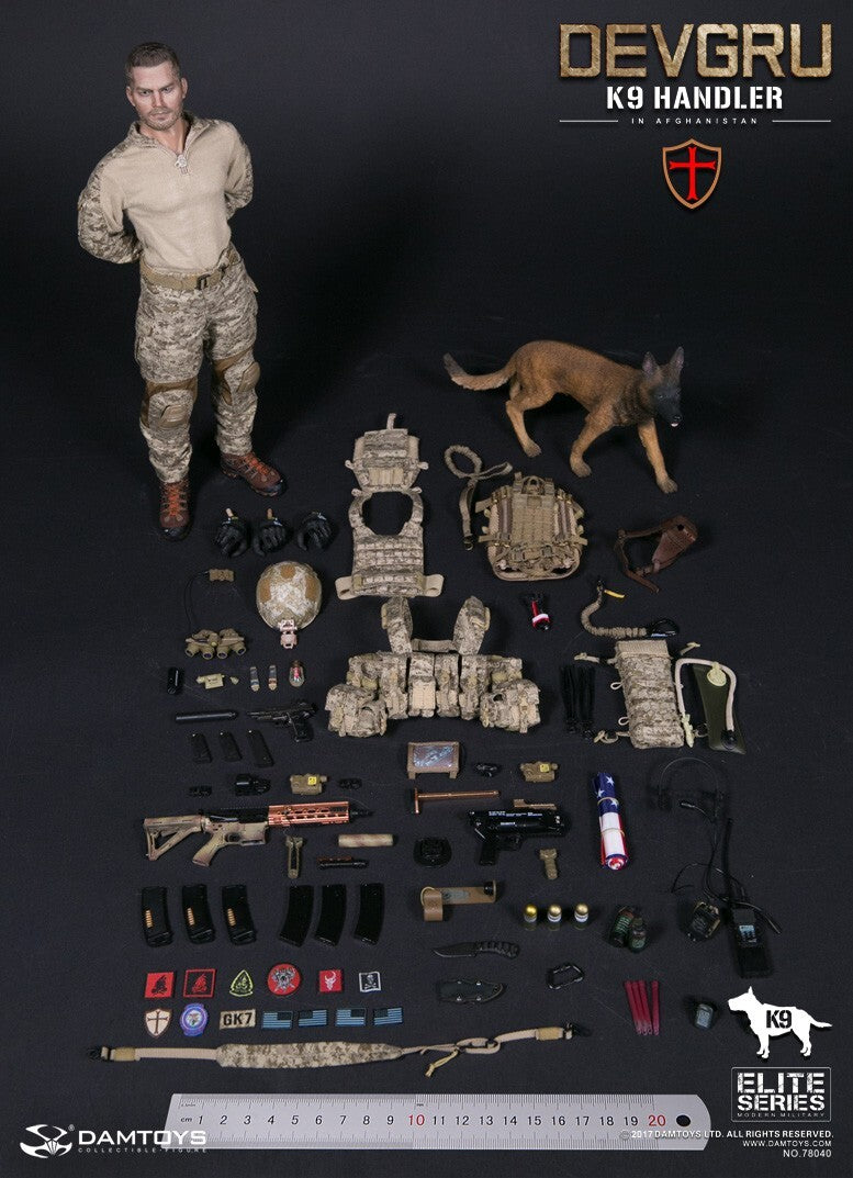 1:6 DamToys DEVGRU K9 Handler AOR1 6094 Slick Plate Carrier for 12" Figures